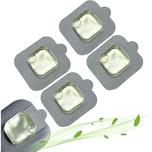 4-Pack Trash Can Odor Eliminator Pod Refills, Compatible with simplehuman Odorsorb Pods, Natural Plant-Based & Fragrance-Free Garbage Can Deodorizer Pods for Odor Control System Starter Kit