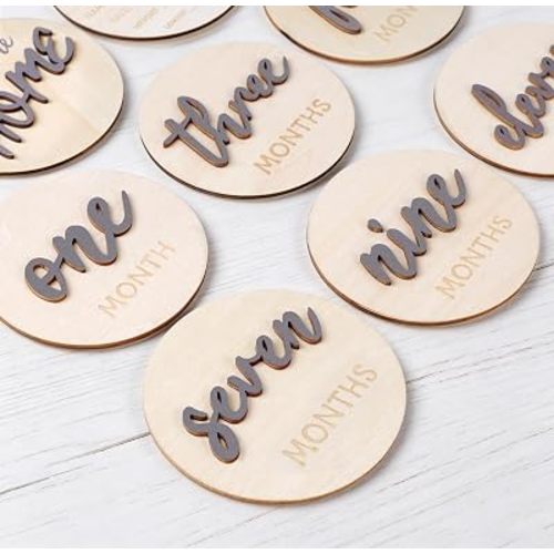 8PCS Baby Monthly Milestone Signs,Month Milestone Baby Markers for Girl Boy