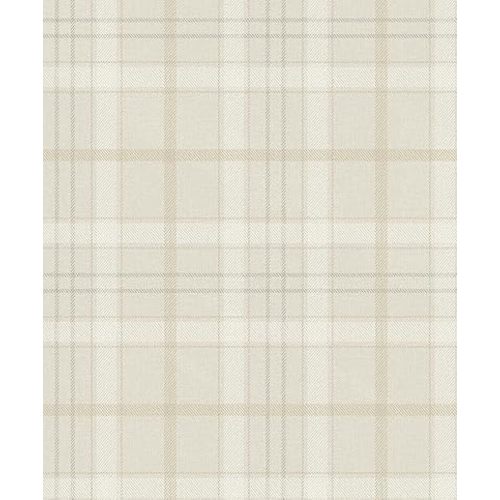 NextWall Tailor Plaid Peel and Stick Wallpaper (Neutral)