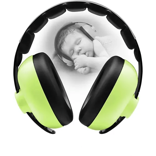 Baby Ear Protection Noise Cancelling HeadPhones for Babies for 3 Months to 3 Years (Green)