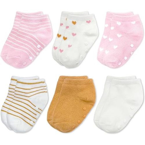Anti-Slip Socks – Soft & Breathable Ankle Socks with Silicone Grips, Secure Fit for Infants & Toddlers