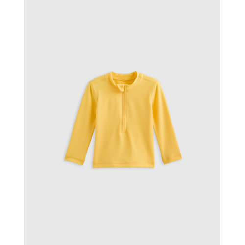 Long Sleeve Zip-Up Rash Guard - Baby in Yellow