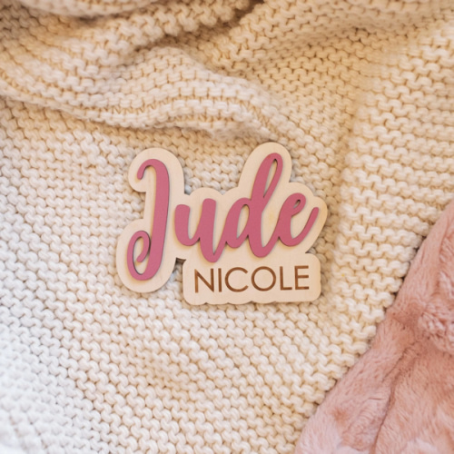 Baby Name Announcement Sign