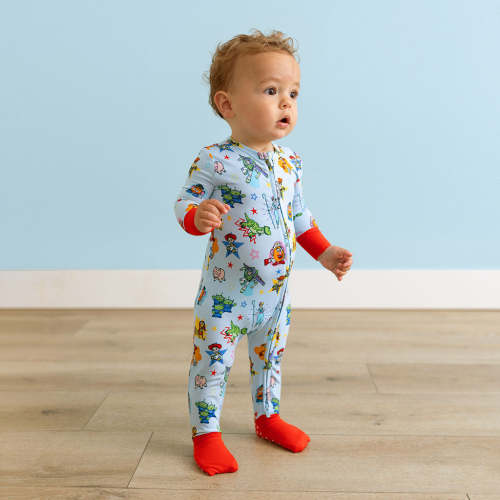 Character Blue Long Sleeve Disney Toy Story Time Convertible One Piece | Posh Peanut®