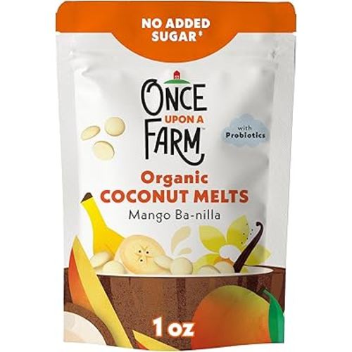 Once Upon a Farm Coconut Melts, Mango Ba-nilla 1oz