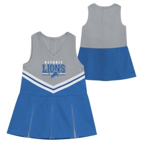 NFL Detroit Lions Toddler Girls' In the Spirit Cheer Dress - 18M