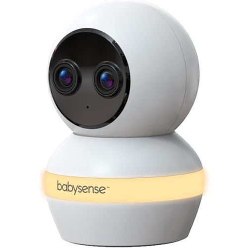 Babysense Touch Add-On Camera Unit – 4MP Dual-Lens (Wide & Telephoto), 6X Hybrid Zoom, AI Auto Tracking & Focus Area, Night Vision, Compatible w Touch Parent Unit/App (Monitor Not Included)