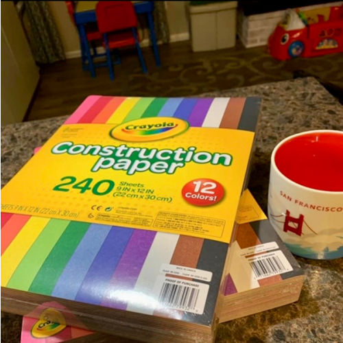 Colorful Construction Paper Bulk Pack