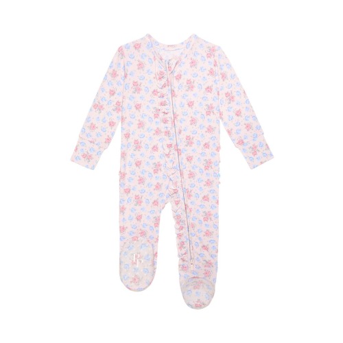 Ruffle Zip Footie