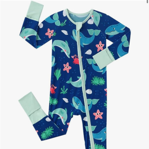 Baby Viscose from Bamboo Pajamas - Infant Boys Girls Footless Zippy Pjs Sleep 'N Play Clothes - One Piece Romper