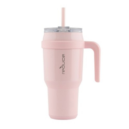 Reduce 40oz Cold1 Vacuum Insulated Stainless Steel Straw Tumbler Mug, Color: Cotton Candy