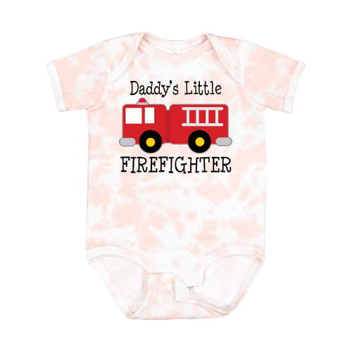 Inktastic Daddy's Little Firefighter Boys or Girls Baby Bodysuit