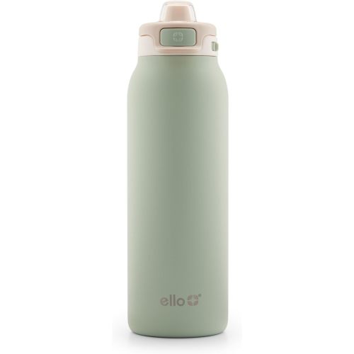 Ello Pop & Fill Insulated Stainless Steel Water Bottle with Quick Fill Lid, Leakproof Locking, Sip or Chug Spout, BPA-Free, Double Wall Vacuum Insulated for Sports, Travel & School- 22oz / 32oz / 40oz