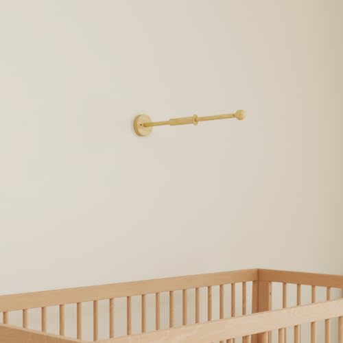 Wooden Wall Mount Crib Mobile Arm, Baby Mobile Holder for Nursery | Wall-Mounted Freedom — Choose Drill or Adhesive Installation Without Crib-Rail Clamps