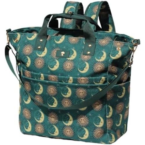 ESVAN Diaper Tote Bag Totepack Backpack Crossbody Bag 3 in 1 for Women Laptop Backpack Multifunctional with Insulated Pockets