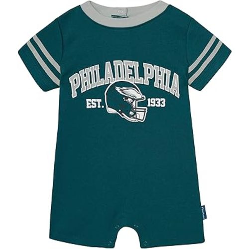 Gerber NFL unisex-baby Nfl Team Short Sleeve Romper