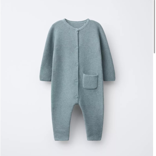 KNIT JUMPSUIT WITH LINKS - Green / Blue | ZARA United States