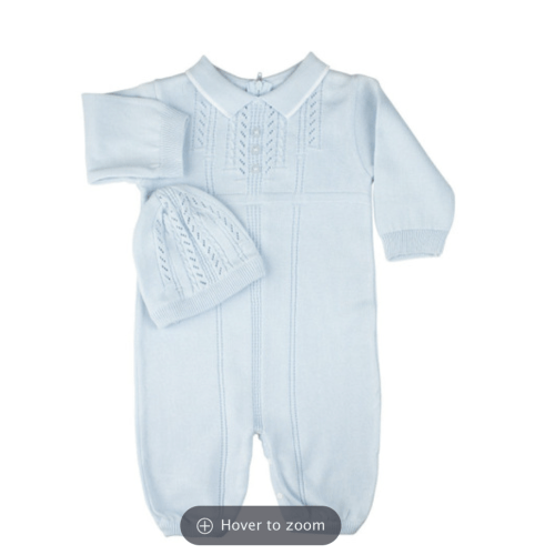 Newborn Baby Boy Coming Home Outfit | Newborn Baby Clothes | Newborn Knitted Outfit | Feltman Brothers