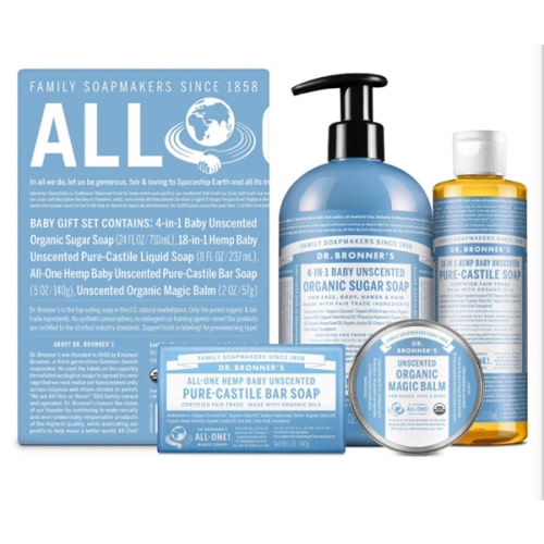 Baby Unscented Body Care Gift Set | Organic | Dr. Bronner's