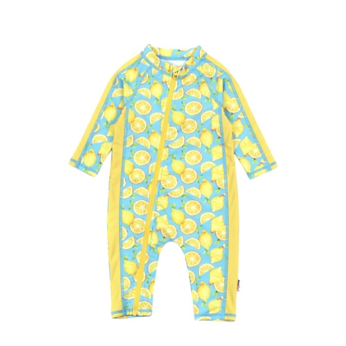 Sunsuit - Long Sleeve Romper Swimsuit | "Lemons"