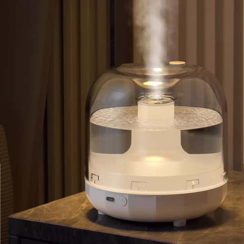 Humidifier Large Room,Glass Art Humidifier (Fashion White),for Large Room,Plants,Nursery,Office BPA FREE