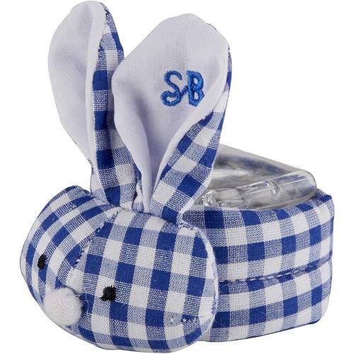 Stephan Baby Boo-Bunnie Comfort Toy & Boo Cube, Blue Gingham