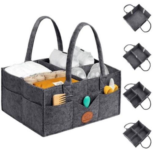 Original Baby Diaper Caddy Organizer, Large Storage Caddy Organizer for Nursery, Changing Table