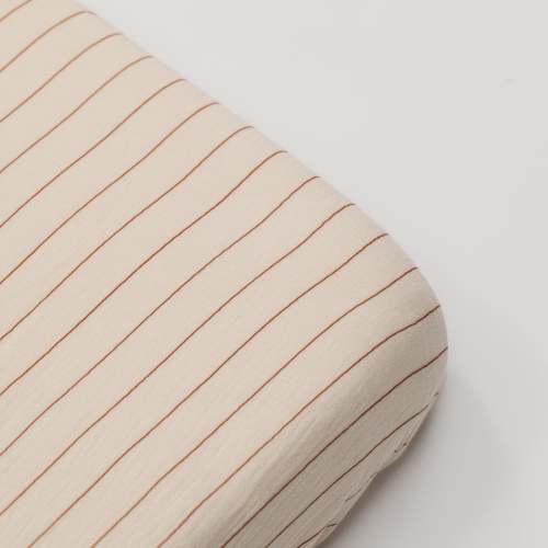 Organic Cot Sheet Red Stripe – Sacred Bundle
