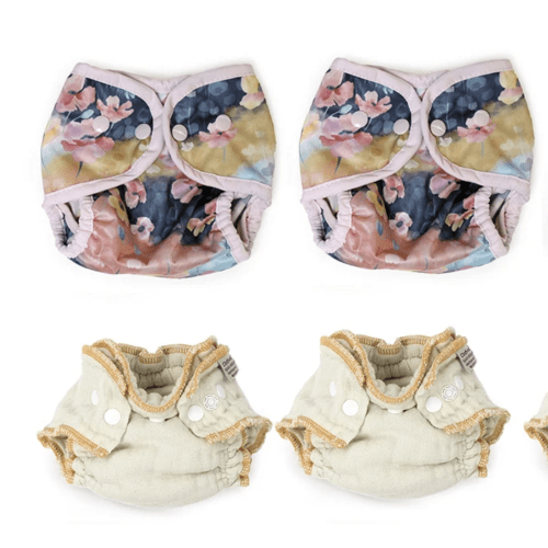 Green Mountain Diapers: Give It A Try Kit - Newborn Kit - Poppy Design