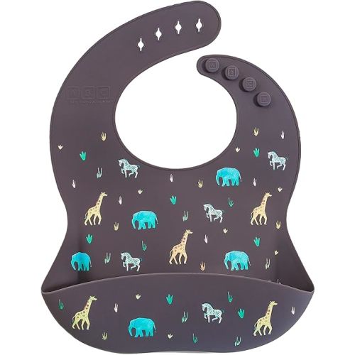 Austin Baby Co Mess Proof Silicone Bibs for Babies – Perfect Travel Toddler Bibs for Baby