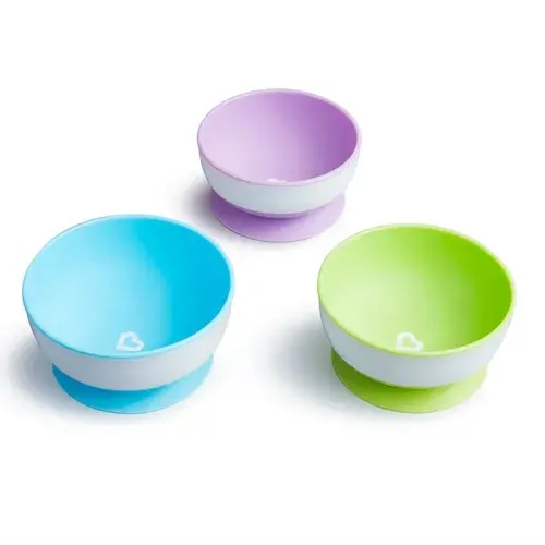 Munchkin Stay Put Suction Bowl 3 Pack | Baby Bunting AU