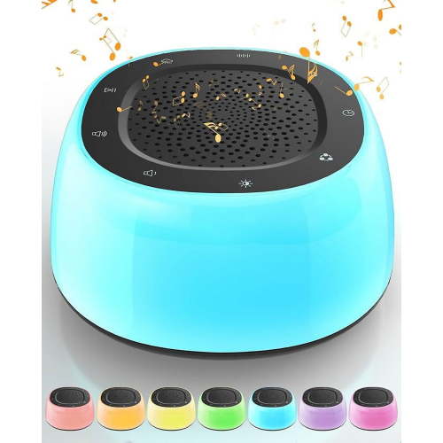Jack & Rose White Noise Machine Baby, Baby Sound Machine Kids with Night Light, Portable White Noise Machine for Sleeping
