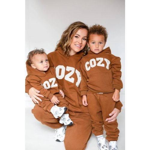 COZY Mini Tracksuit Brown Sets