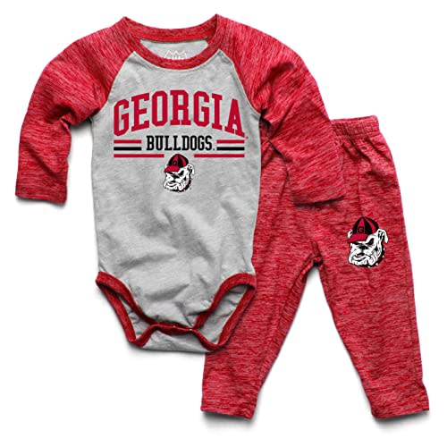 Wes and Willy Baby College Sports Fan Long Sleeve One Piece and Pant Set