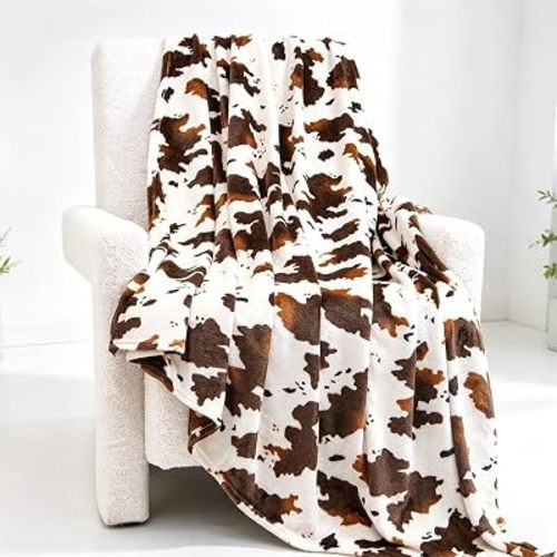 GEULAY Plush Throw Blanket for Couch, 50x60 inches