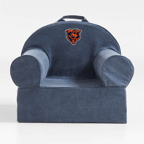 NFL Chicago Bears Large Deep Indigo Organic Cotton Kids Lounge Nod Chair