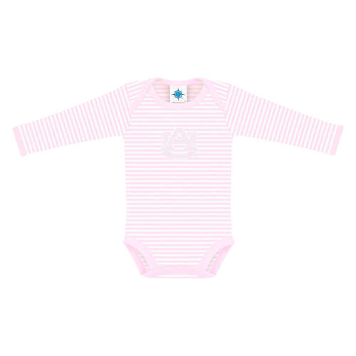 Auburn Tigers Stripe Long Sleeve Bodysuit | College Baby