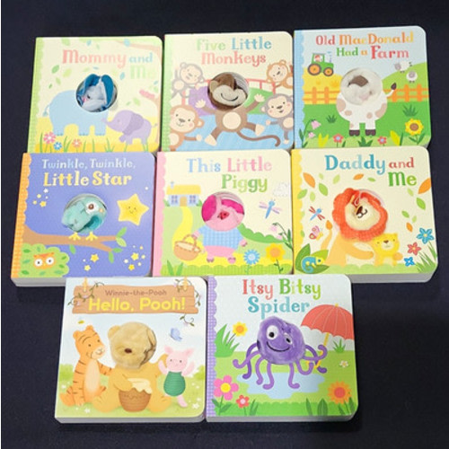 Cottage Door Press Wiggle Puppet Board Books Lot of 8 Nursery Rhymes Pooh