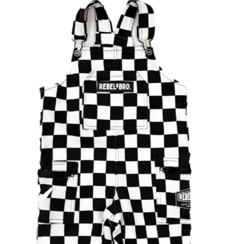 The Live Fast Checkered Overall in Venice – Rebel Bro