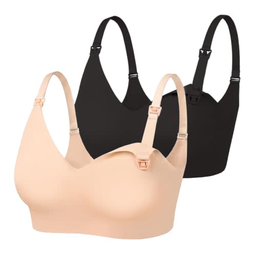 As Fairy Nursing Bras for Breastfeeding Wireless Jelly Support Bra | soft,breathable airholes,seamless,maternity bra,comfortable,adjustable straps,wireless,nursing clips,pregnancy wear