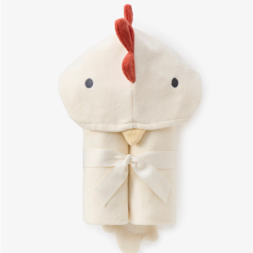 Rooster Hooded Baby Bath Wrap – Elegant Baby