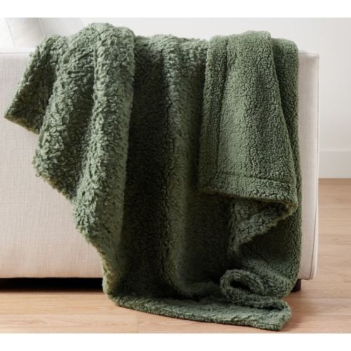 Fireside Cozy Sherpa Reversible Throw