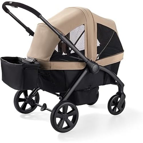 Graco Ready2Roll Stroller Wagon - All Terrain Baby Wagon Stroller for 2 Kids, Compact Foldable Wagon, Accepts Infant Car Seats