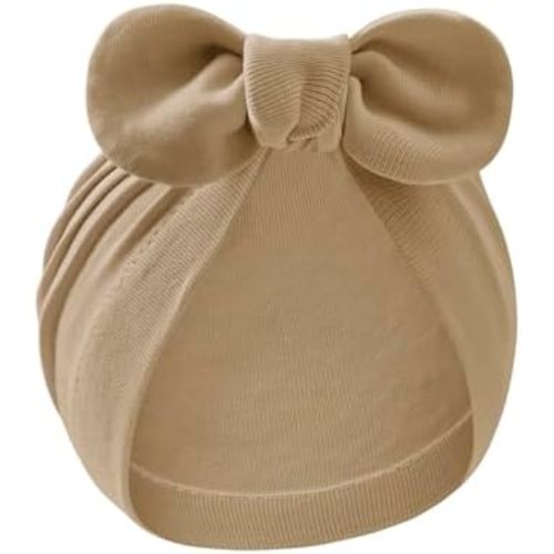 Century Star Newborn Hat for Baby Girls Infant Toddler Soft Hospital Hats Beanie Baby Turbans Head Wrap with Bow Cap