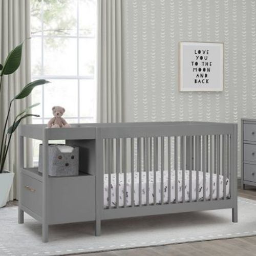 Delta Children Zoe 5-in-1 Convertible Crib and Changer