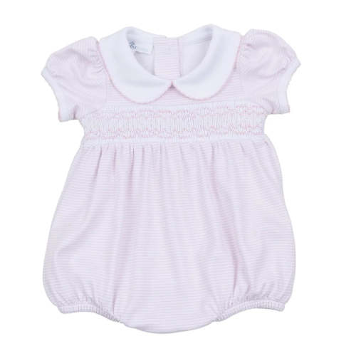 Mini Stripes Smocked Bubble- Light Pink – VACE