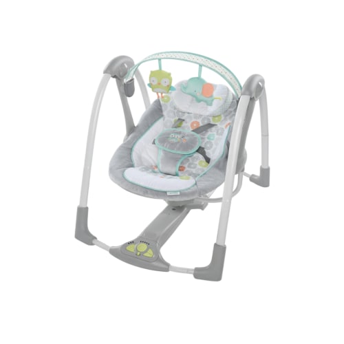 Ingenuity Every Season Swing 'n Go Portable Swing, Hugs & Hoots