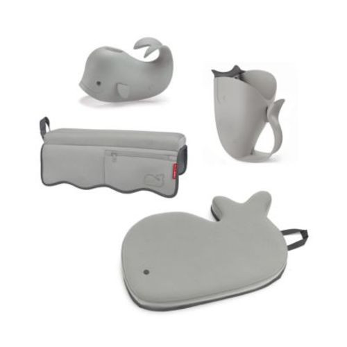 SKIP*HOP® Moby® 4-Piece Bath Time Essentials Kit in Grey - GREY - 4 PIECE