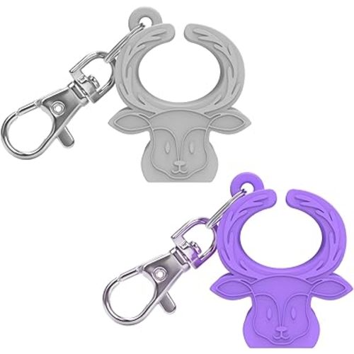 MORLIKE LIVING Silicone Buckle Release Tool, Unbuckle Assistant, Easy Buckle Release Aid for Parents and Caregivers to Unbuckle (Purple-Grey)