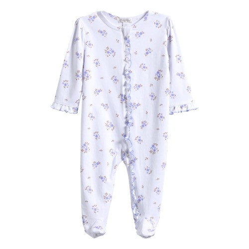 Pima Cotton Zip Footie, 3-6M